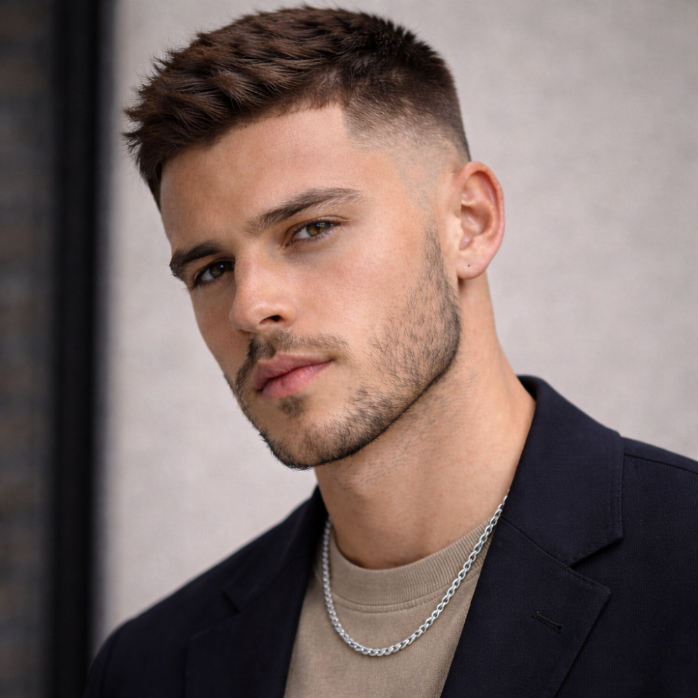 Professional skin fade haircut